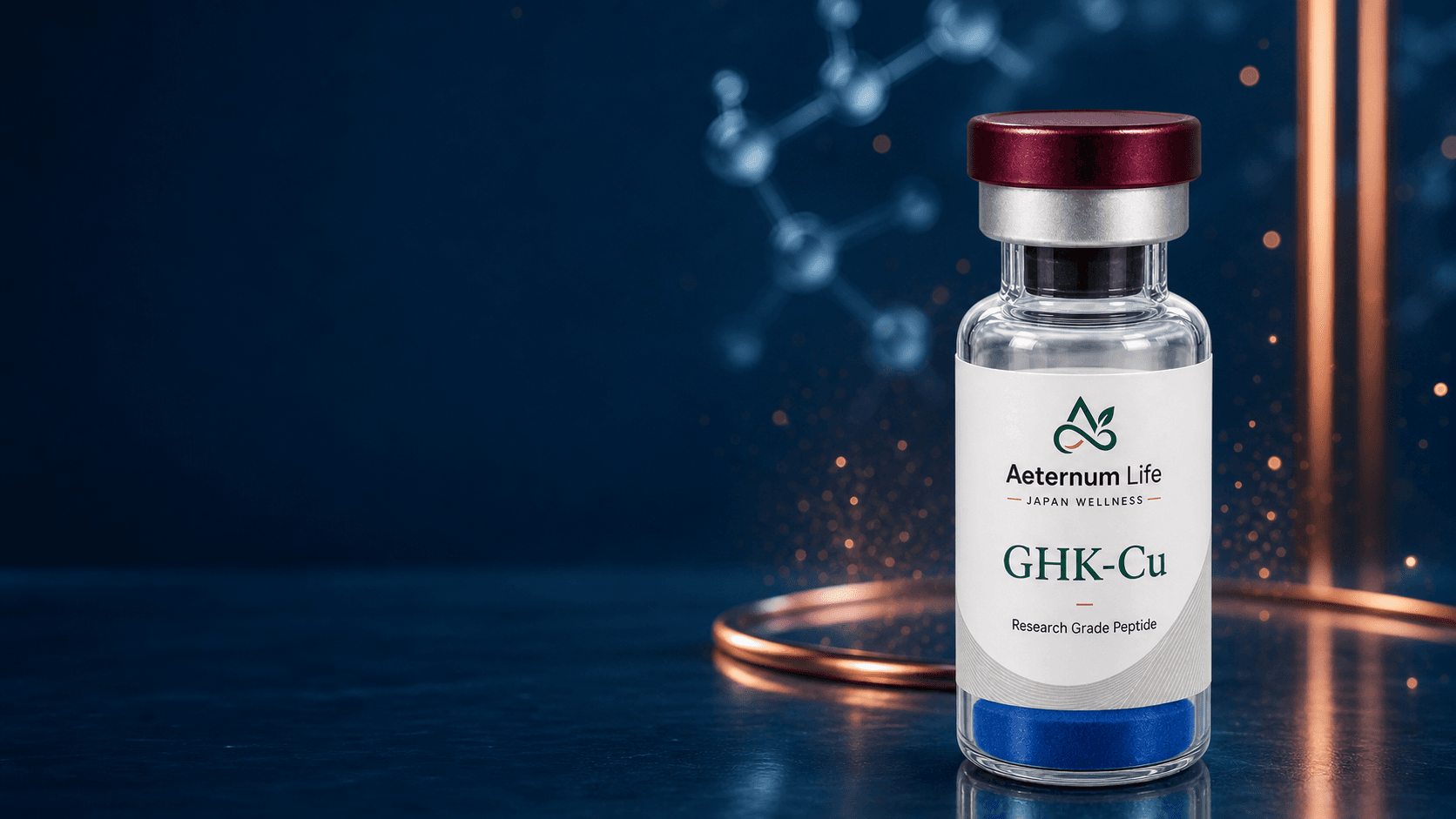 Aeternum Life GHK-Cu research-grade vial