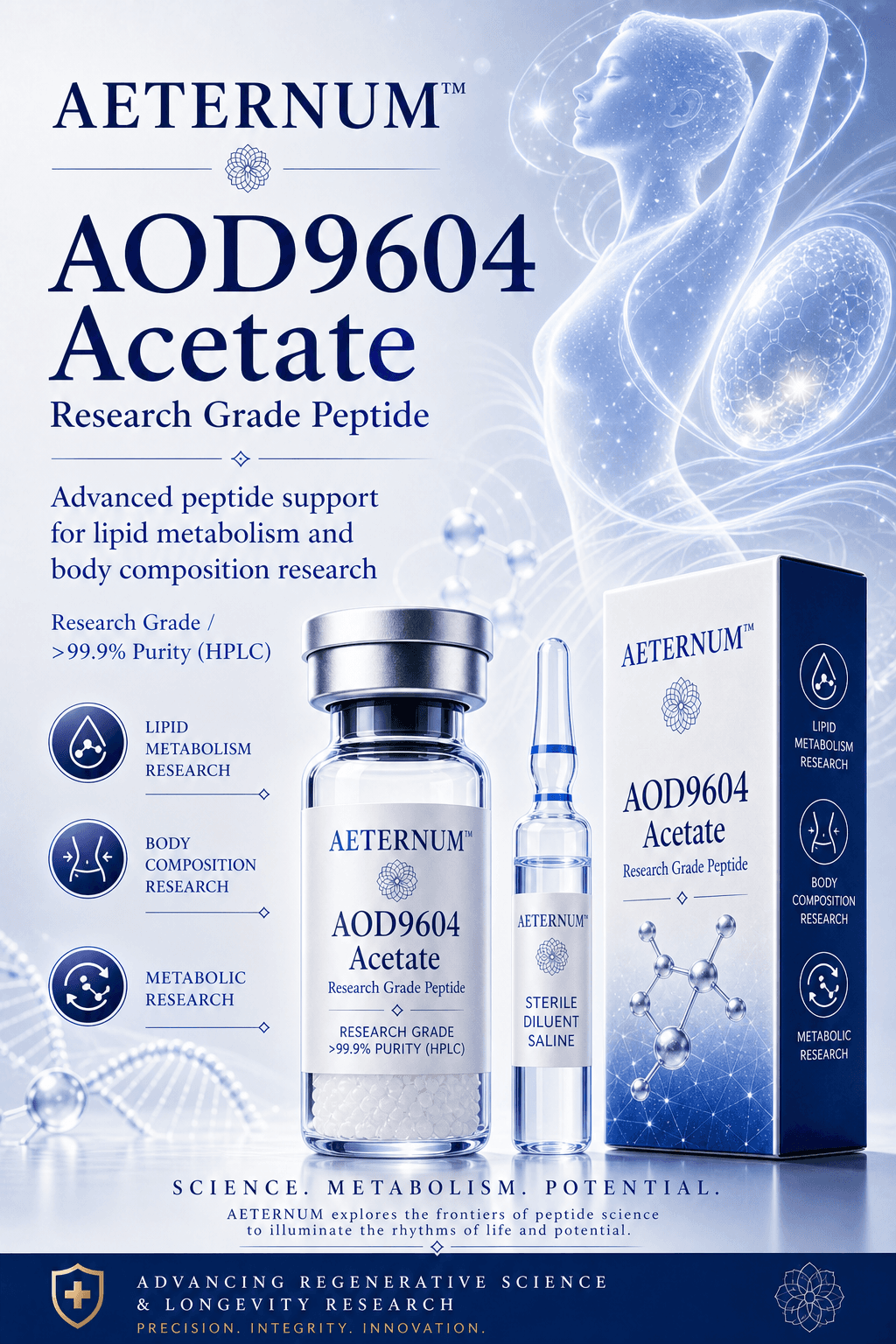 AOD9604 Fat-Burning Peptide | Stubborn Fat Breakdown · No Effect on Blood Sugar 2