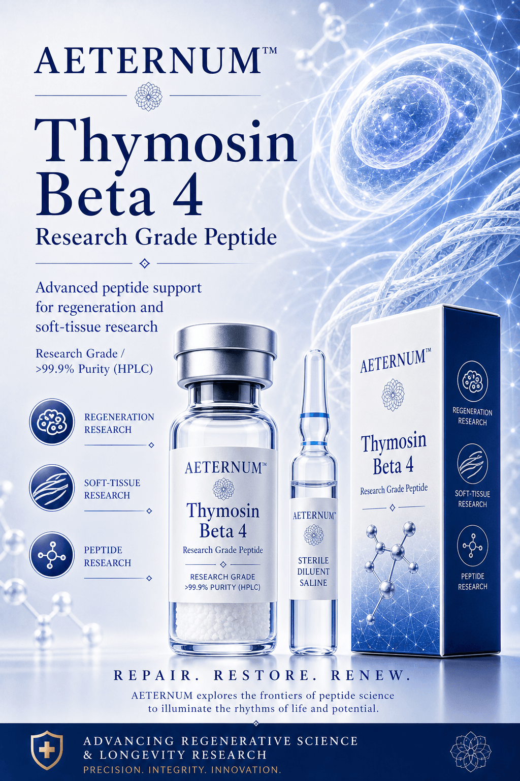 Thymosin β4 Full-Length Thymosin | Cardiovascular Repair · Anti-Inflammatory Regeneration 2